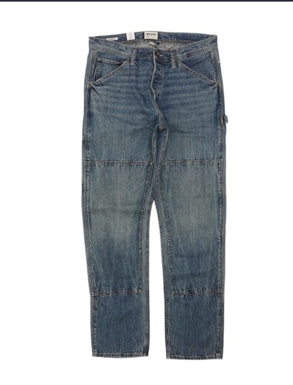 Todd Snyder Men 32 X 34 Selvedge Jeans Button Fly Blue Slash Pockets